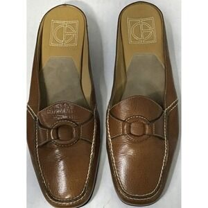 ColeHaan Ladies Brown Leather Mule Slide In Comfort Shoe‎ Size 7 Mule